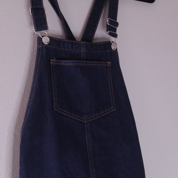 Topshop Dresses & Skirts - Topshop Moto Denim Pinafore Dress